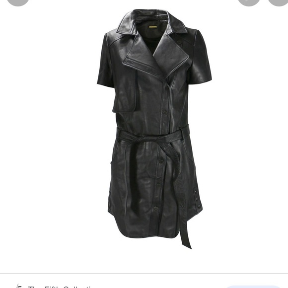 Rebecca Minkoff Lamb leather Pilot dress - Picture 4 of 12